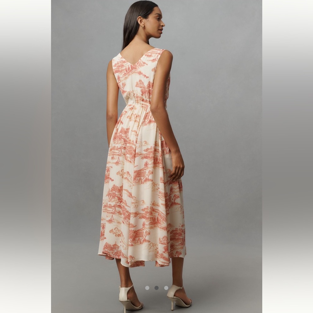 Reformation Farah Sleeveless V-Neck Midi Dress - Picture 2 of 7
